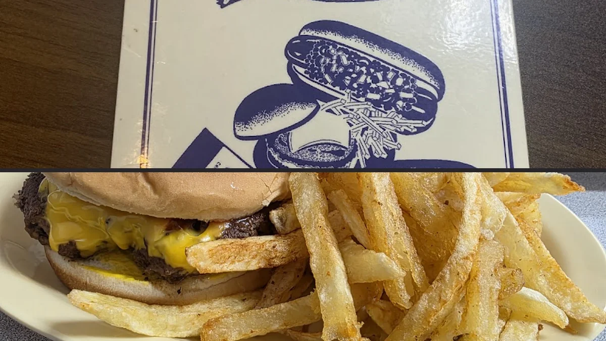 Casual meal served at Blue Top Grill.